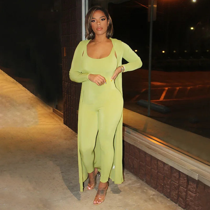 Two Piece Set Women 2 Piece Set Fall Clothes for Women 2020 Long Sleeve Cardigans Jumpsuit 2 Pieces Sets Outfits