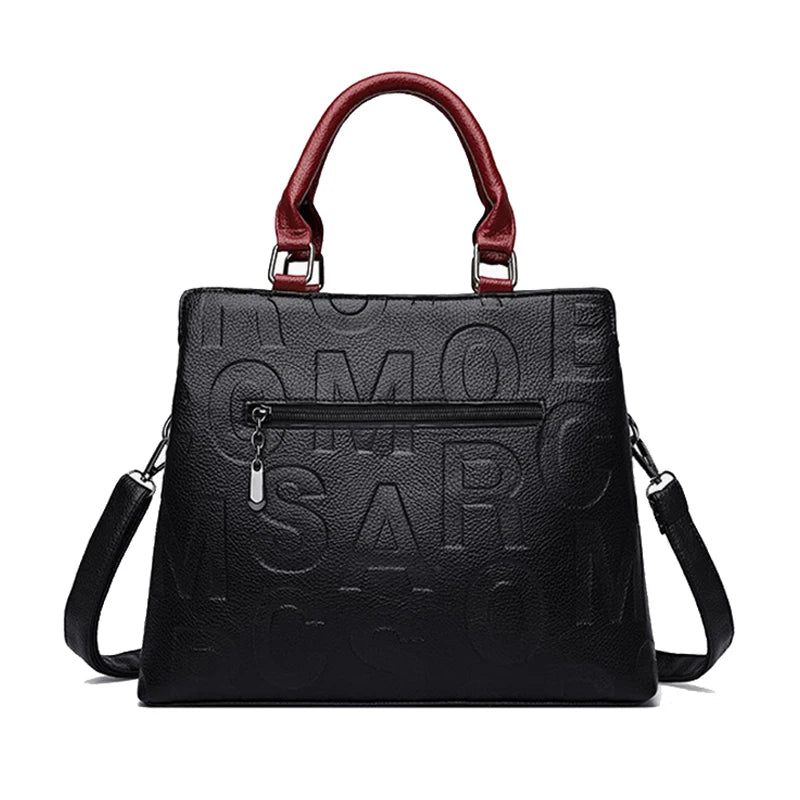 Luxury Designer PU Leather Casual Crossbody Bag for Women Ladies Large Capacity Travel Shoulder Handbag