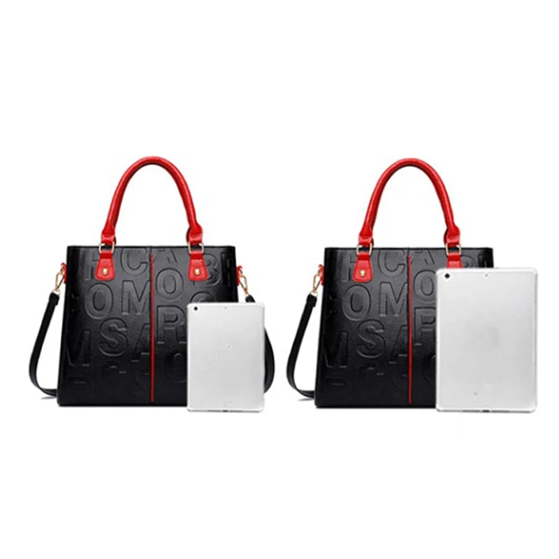 Luxury Designer PU Leather Casual Crossbody Bag for Women Ladies Large Capacity Travel Shoulder Handbag