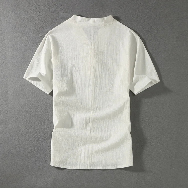 Men's Clothing Large Size Suit Linen t-shirt Fashion Male Set 8XL 9XL plus Two Piece