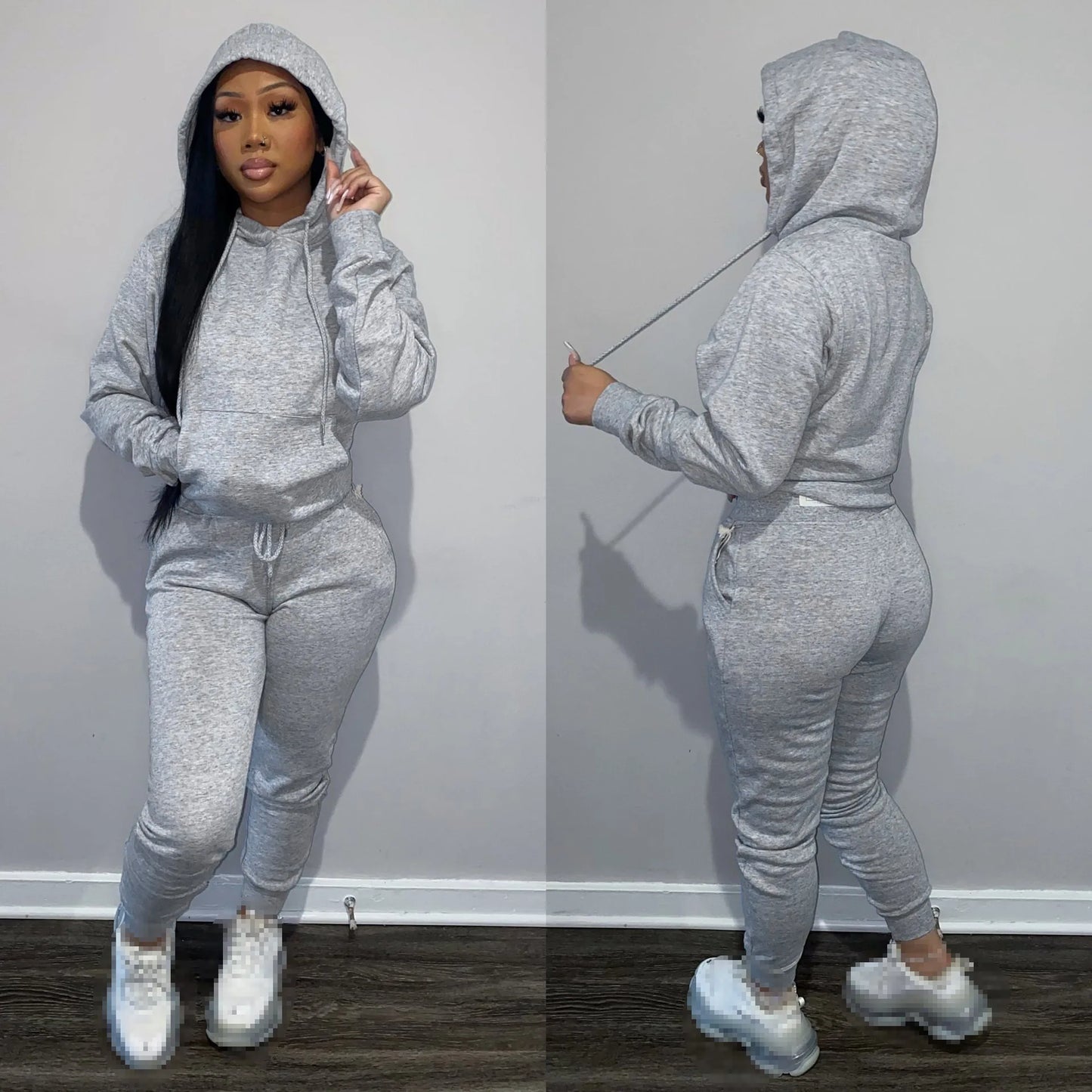 Women's 2-Piece Fall Outfit Set: Stylish Tracksuits and Sweatpants for Wholesale