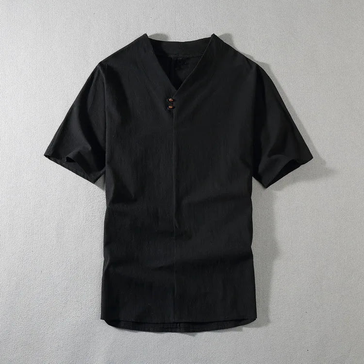 Men's Clothing Large Size New Summer Suit Linen t-shirt Fashion Male Set Size 8XL 9XL plus Two Pieces