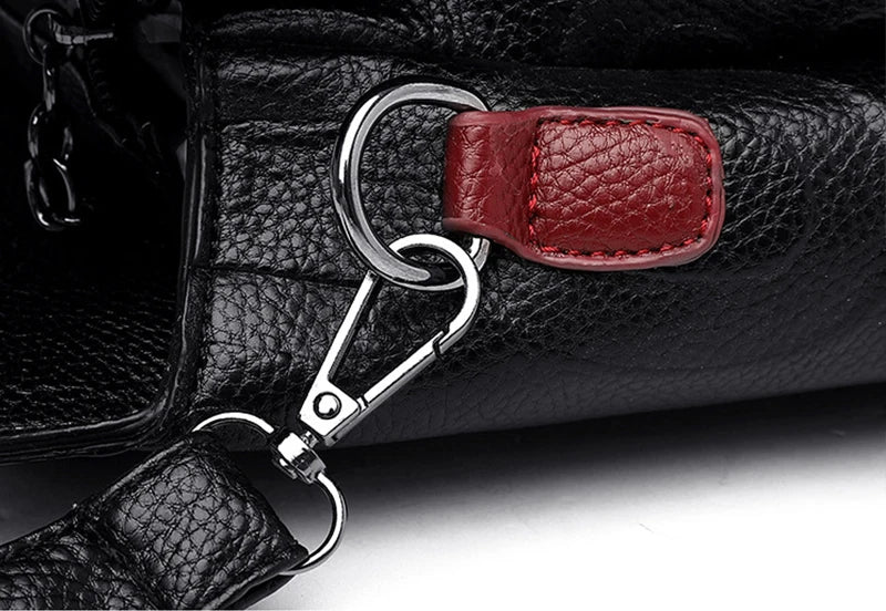 Luxury Designer PU Leather Casual Crossbody Bag for Women Ladies Large Capacity Travel Shoulder Handbag