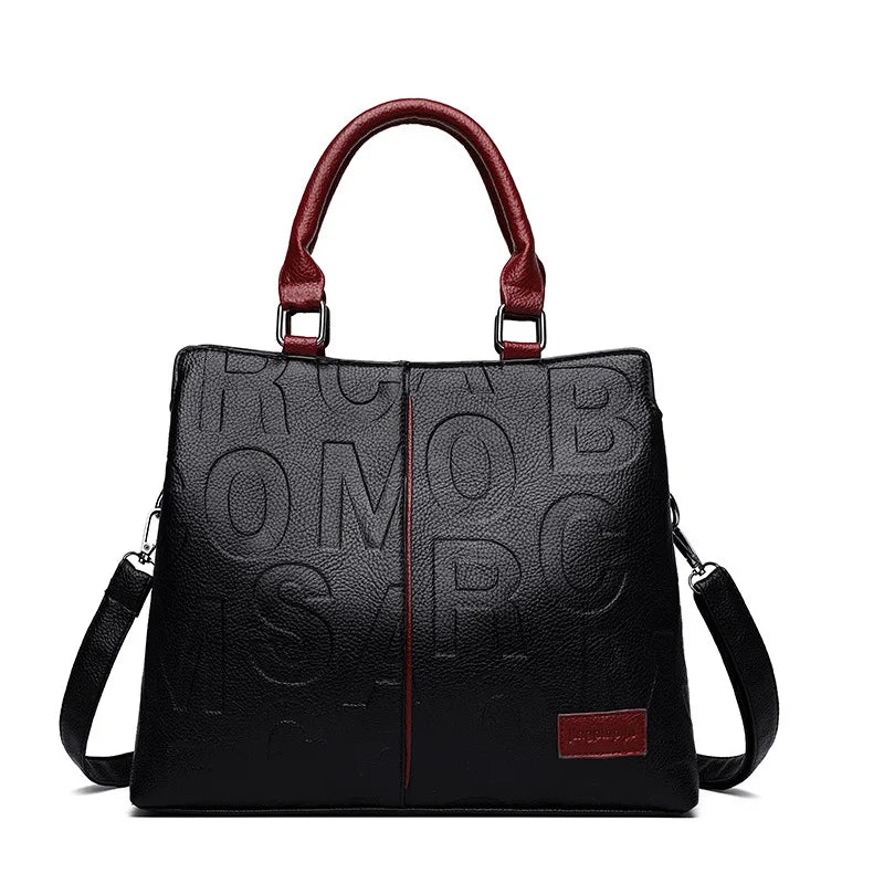 Luxury Designer PU Leather Casual Crossbody Bag for Women Ladies Large Capacity Travel Shoulder Handbag