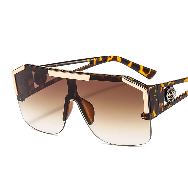 ZLY 2020 New Shield Sunglasses Men Women Fashion Color Lens Alloy Frame High Quality Rectangle Brand Designer Sunglasses UV400