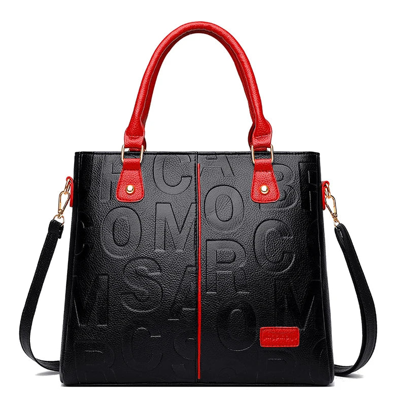 Luxury Designer PU Leather Casual Crossbody Bag for Women Ladies Large Capacity Travel Shoulder Handbag