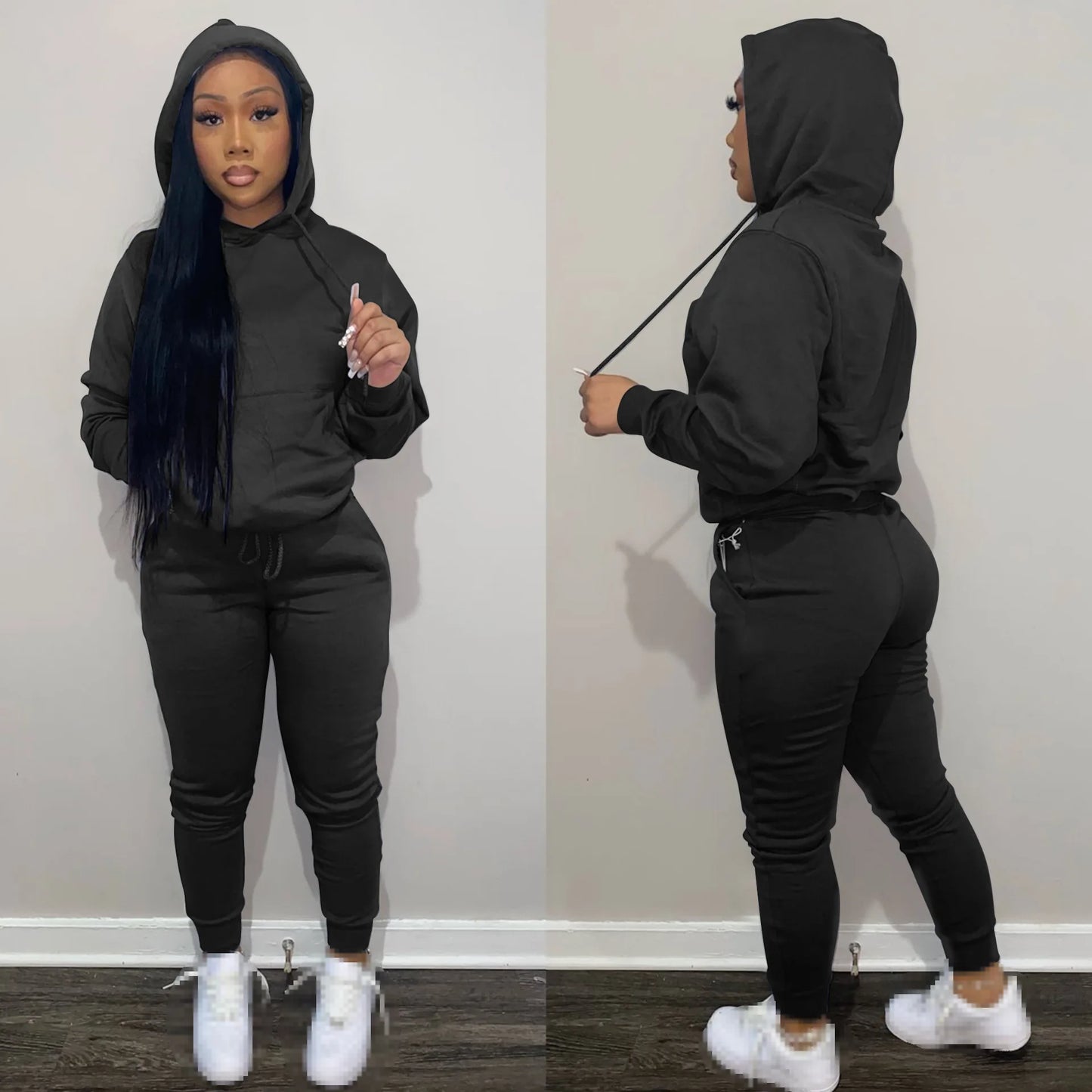 Women's 2-Piece Fall Outfit Set: Stylish Tracksuits and Sweatpants for Wholesale