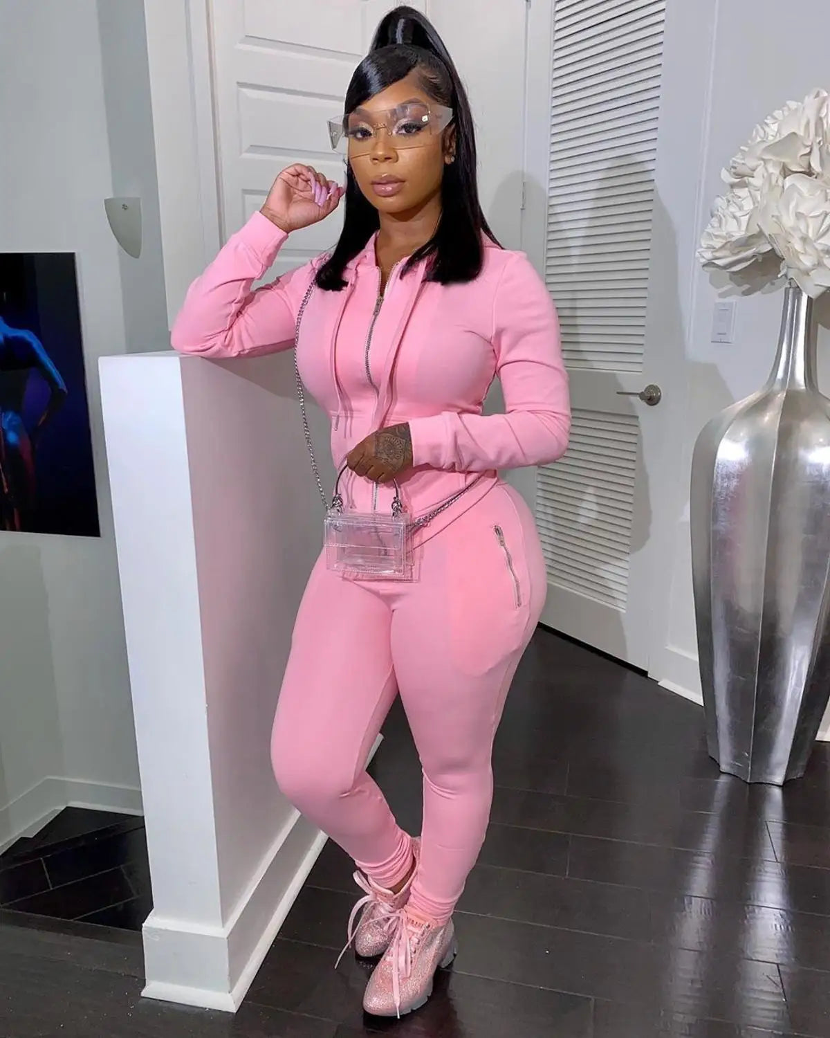 2 piece set women outfits tracksuit long sleeve sweatshirt pants two piece set fall clothes for women hooded outfits wholesale