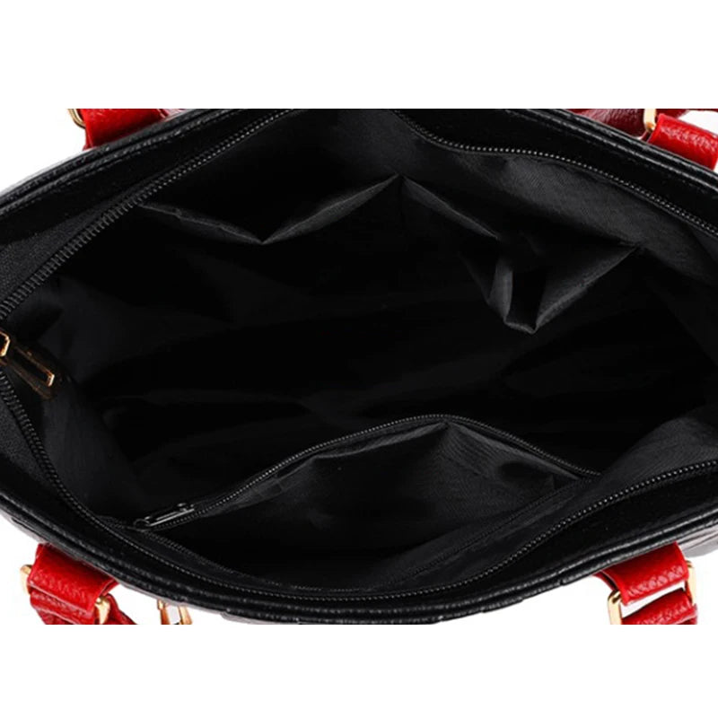 Luxury Designer PU Leather Casual Crossbody Bag for Women Ladies Large Capacity Travel Shoulder Handbag
