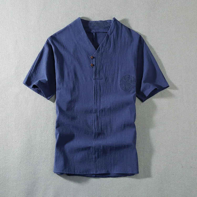 Men's Clothing Large Size New Summer Suit Linen t-shirt Fashion Male Set Size 8XL 9XL plus Two Pieces