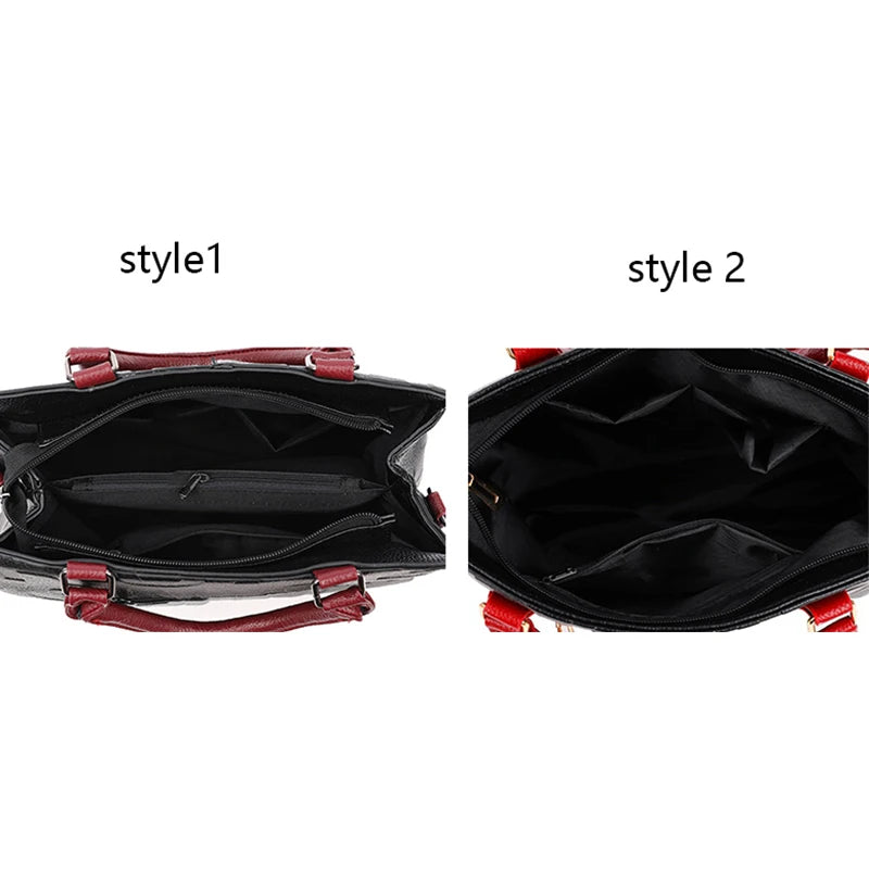 Luxury Designer PU Leather Casual Crossbody Bag for Women Ladies Large Capacity Travel Shoulder Handbag