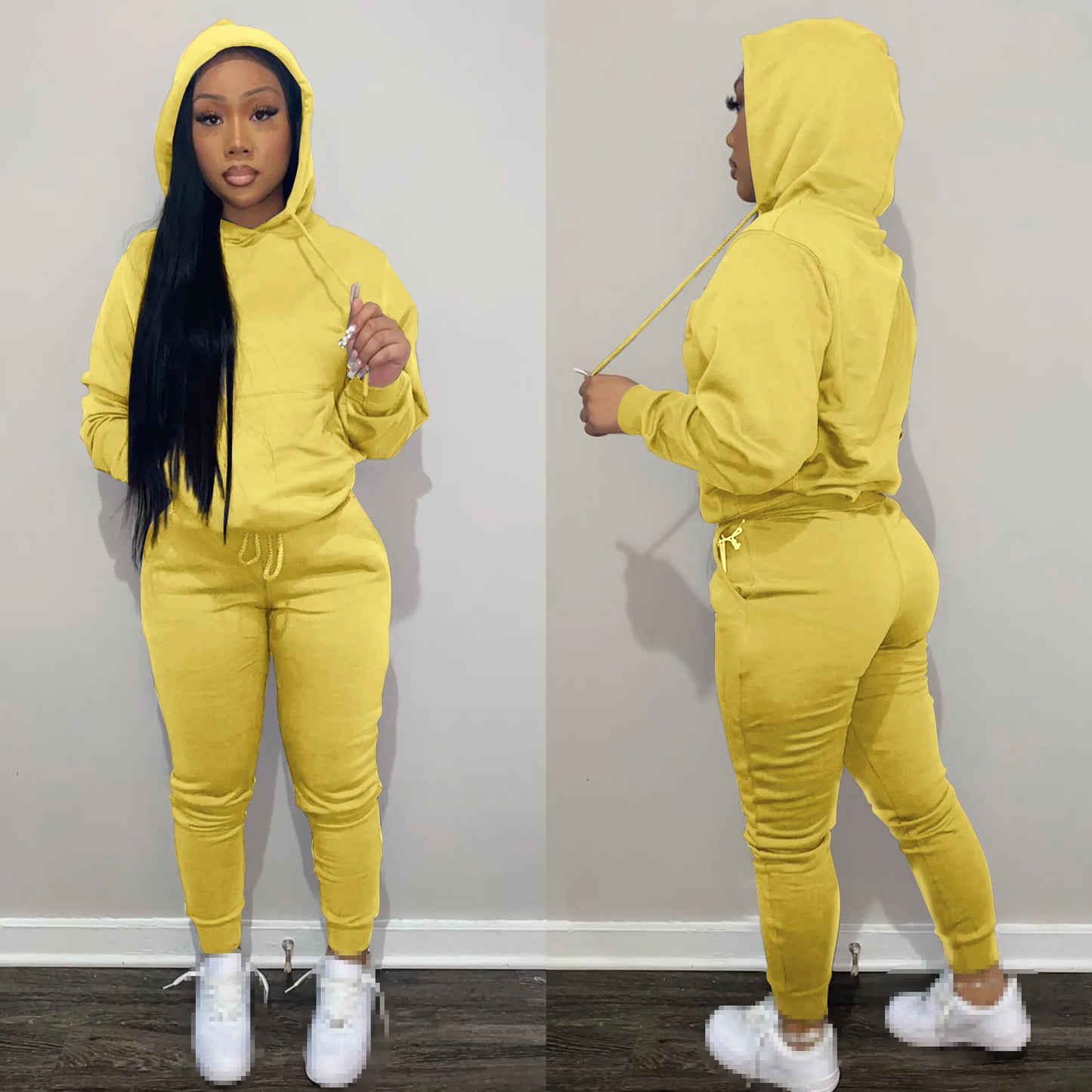 Women's 2-Piece Fall Outfit Set: Stylish Tracksuits and Sweatpants for Wholesale
