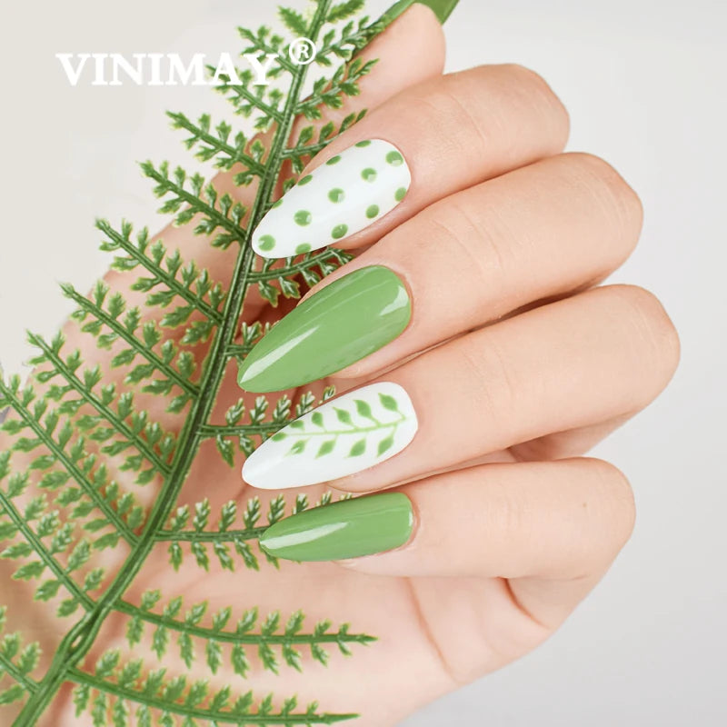 VINIMAY 18 Color Green Gel Nail Polish UV Nail Gel Lak Primer Soak Off Nail Art Design Lacque Nail Gel Varnish Gelpolish