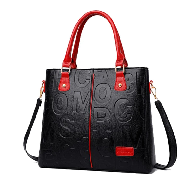 Luxury Designer PU Leather Casual Crossbody Bag for Women Ladies Large Capacity Travel Shoulder Handbag