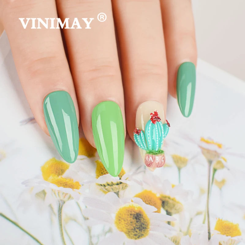 VINIMAY 18 Color Green Gel Nail Polish UV Nail Gel Lak Primer Soak Off Nail Art Design Lacque Nail Gel Varnish Gelpolish