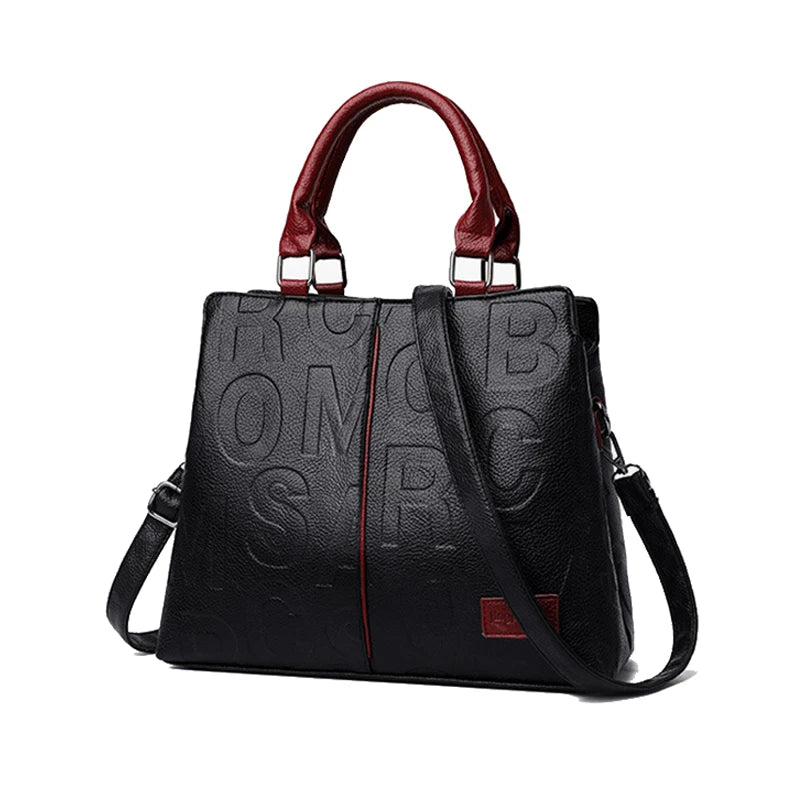 Luxury Designer PU Leather Casual Crossbody Bag for Women Ladies Large Capacity Travel Shoulder Handbag