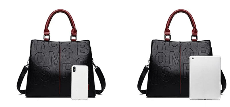Luxury Designer PU Leather Casual Crossbody Bag for Women Ladies Large Capacity Travel Shoulder Handbag