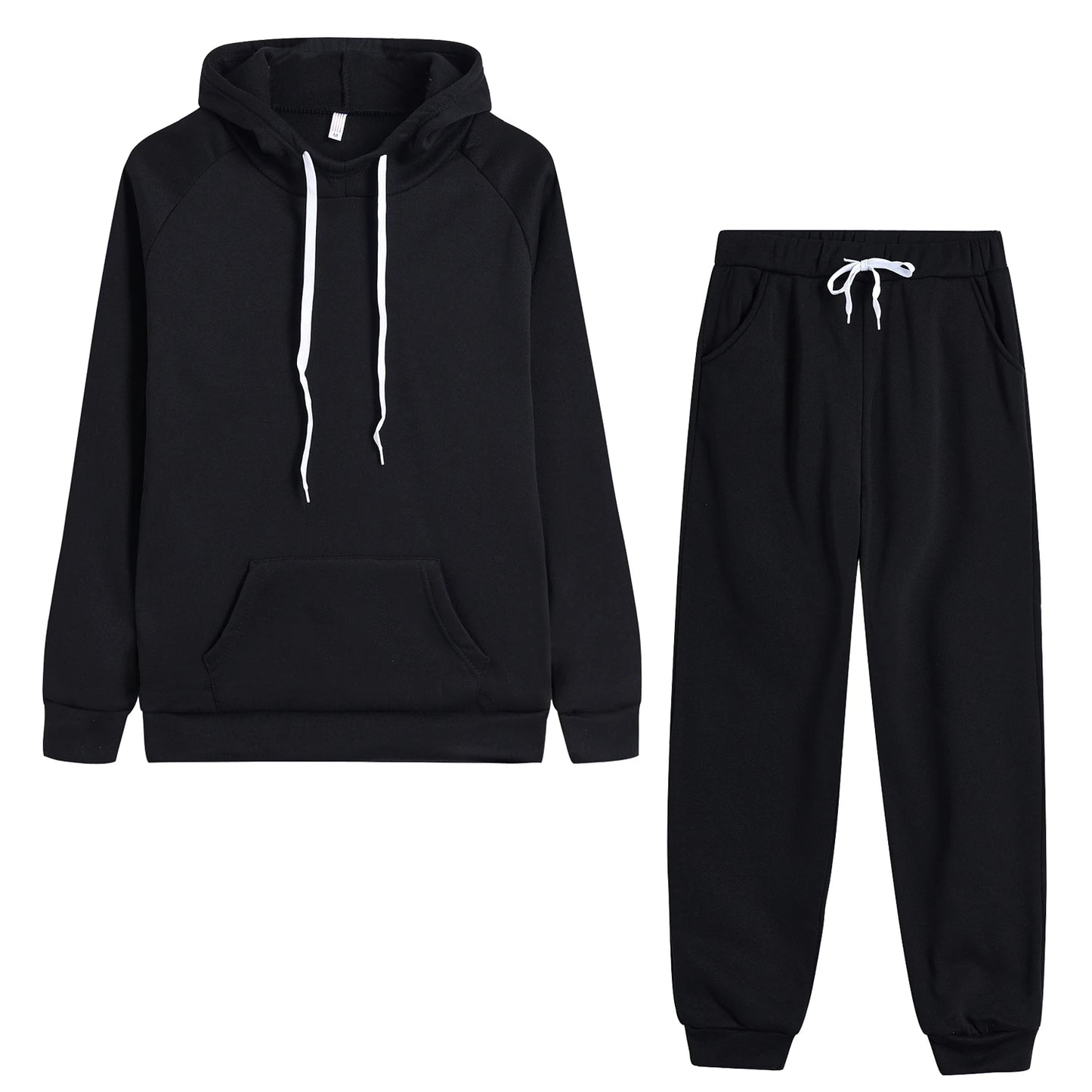 Women Hoodies Two Piece Sets Autumn Winte Cartoon Printed Sweatshirt+Sports Pants Tracksuit Femme Running Hoodie and Jogger Set