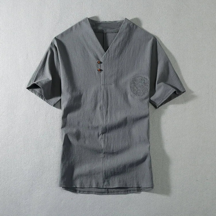 Men's Clothing Large Size New Summer Suit Linen t-shirt Fashion Male Set Size 8XL 9XL plus Two Pieces