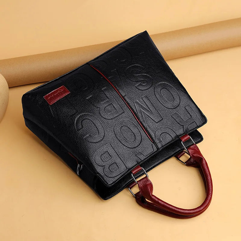 Luxury Designer PU Leather Casual Crossbody Bag for Women Ladies Large Capacity Travel Shoulder Handbag