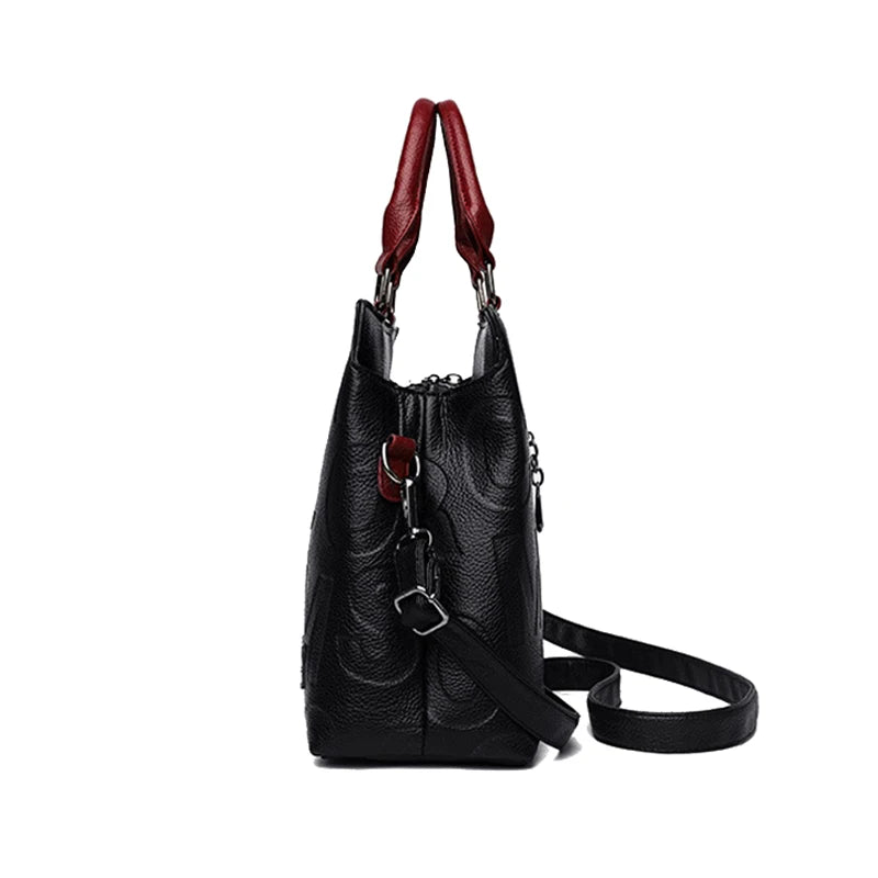 Luxury Designer PU Leather Casual Crossbody Bag for Women Ladies Large Capacity Travel Shoulder Handbag