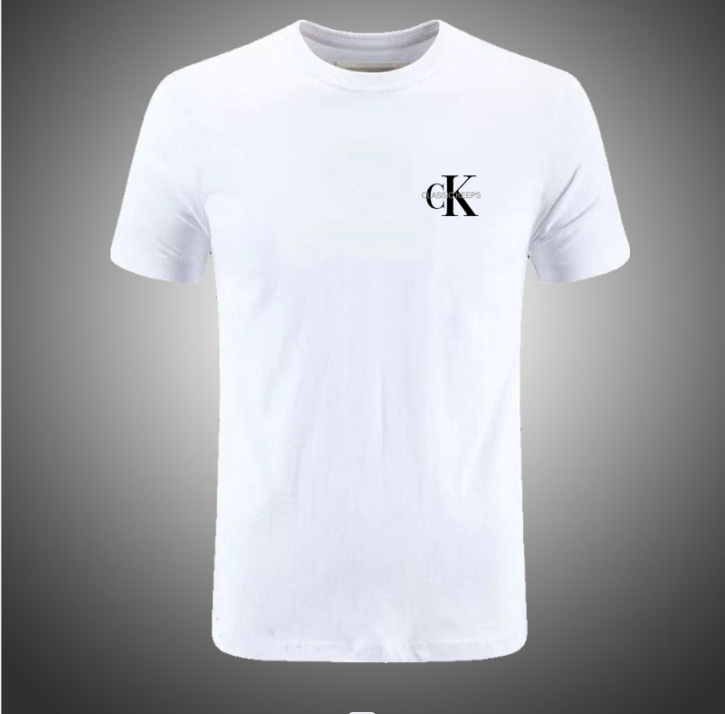 Summer New Arrival CK Men Casual Sports Suit Pure Cotton Short-Sleeved T-shirt Men's Breathable plus Size Shorts Shorts
