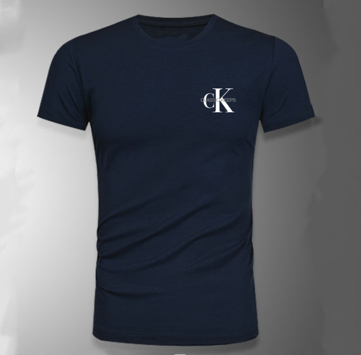 Summer New Arrival CK Men Casual Sports Suit Pure Cotton Short-Sleeved T-shirt Men's Breathable plus Size Shorts Shorts