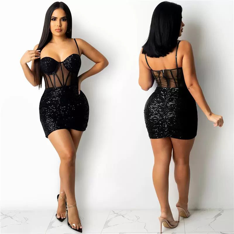 Elegant Red Mini Party Dress for Women Eye-Catching Short Length Perfect for Festive Occasions