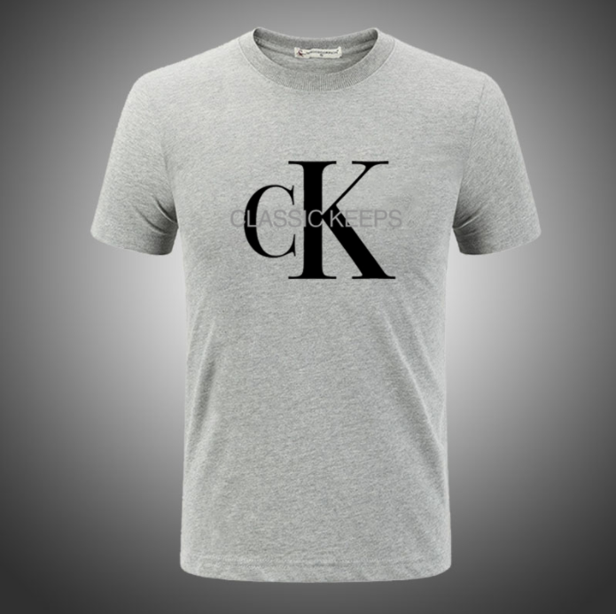 Summer New Arrival CK Men Casual Sports Suit Pure Cotton Short-Sleeved T-shirt Men's Breathable plus Size Shorts Shorts