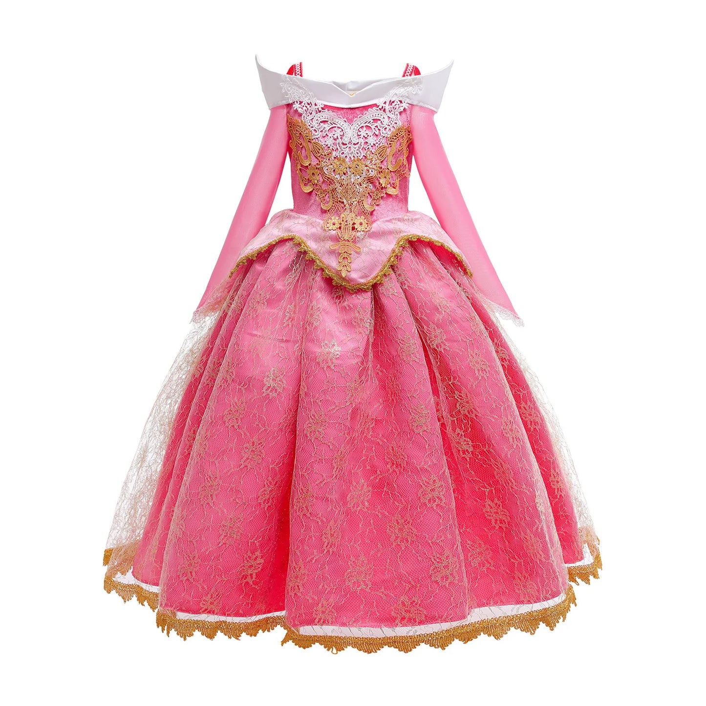 Shiny Toddler Little Girls Movie Princess Sleeping Beauty Aurora Birthday Party Cosplay Halloween Fancy Dress