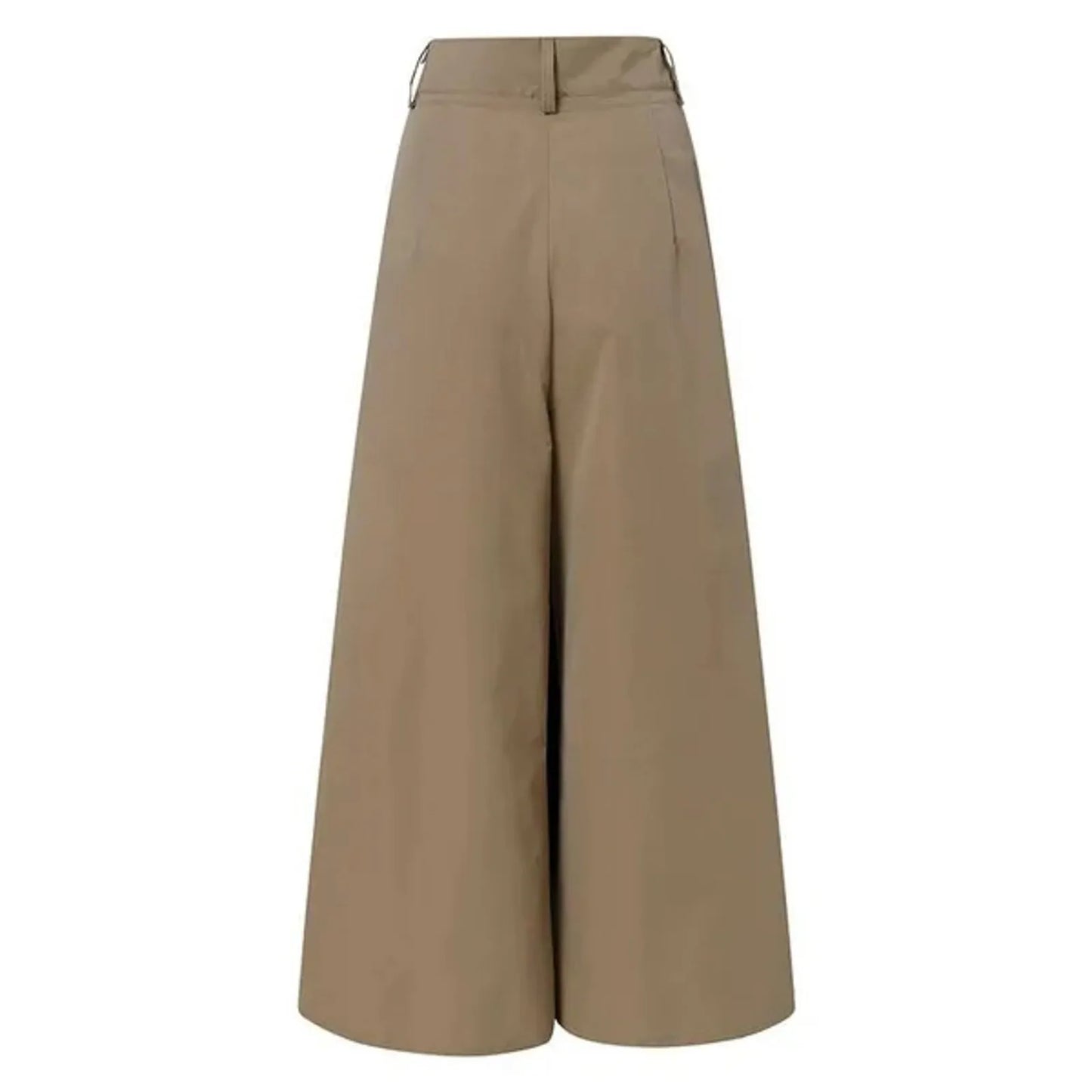 Flared Palazzo Pants For Women Cropped Cotton Linen Comfy Baggy Pants With Pockets Fashion Elegant Party High Waist Trousers