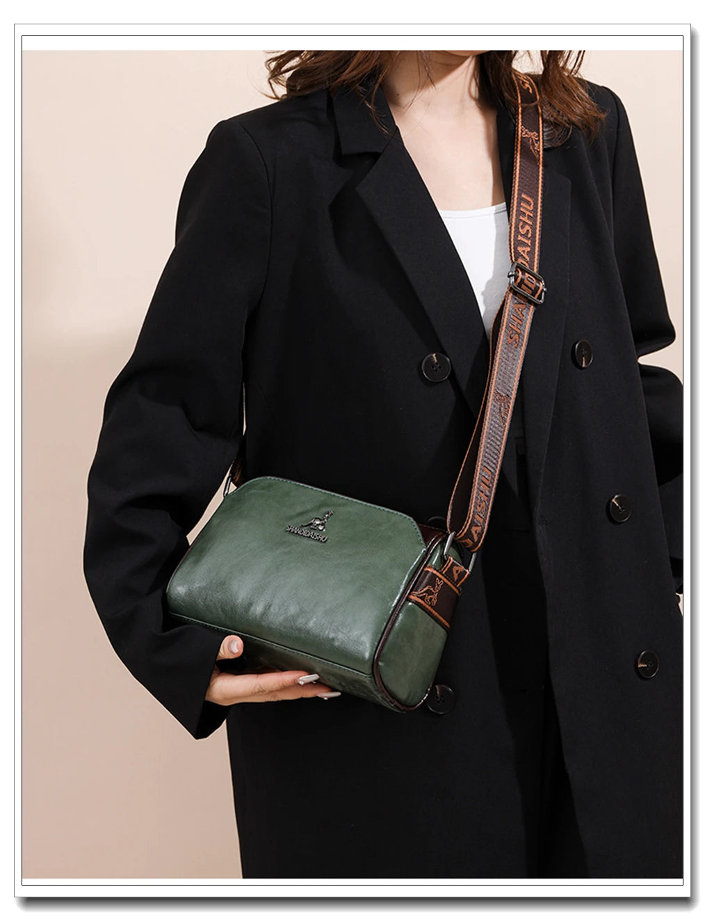 New Fashion Women's Genuine Leather Shoulder Bag Luxury Designer Handbag Brand Crossbody Bolsas For Girl Bags Messenger Bags Sac