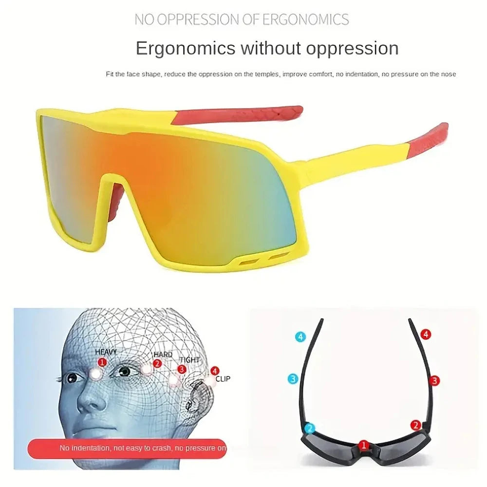 Unisex Polarized Sports Sunglasses - UV Protection, Lightweight & Secure Fit for Driving, Cycling & Fishing - Stylish & Durable