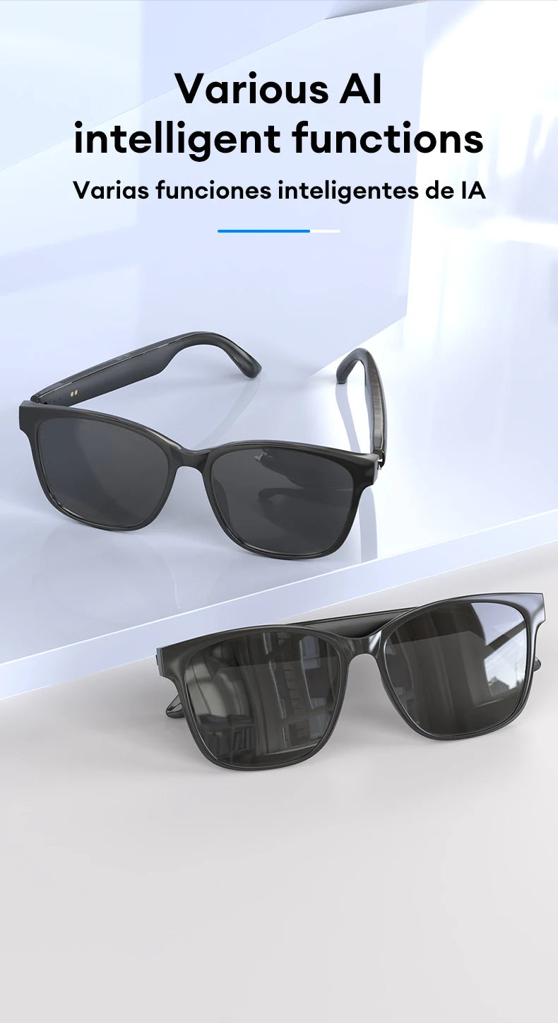 Choice HYUNDAI HY-C8 AI Glasses Earphones With Camera Automatic voice translation Smart glasses Multi-function keys For Sports