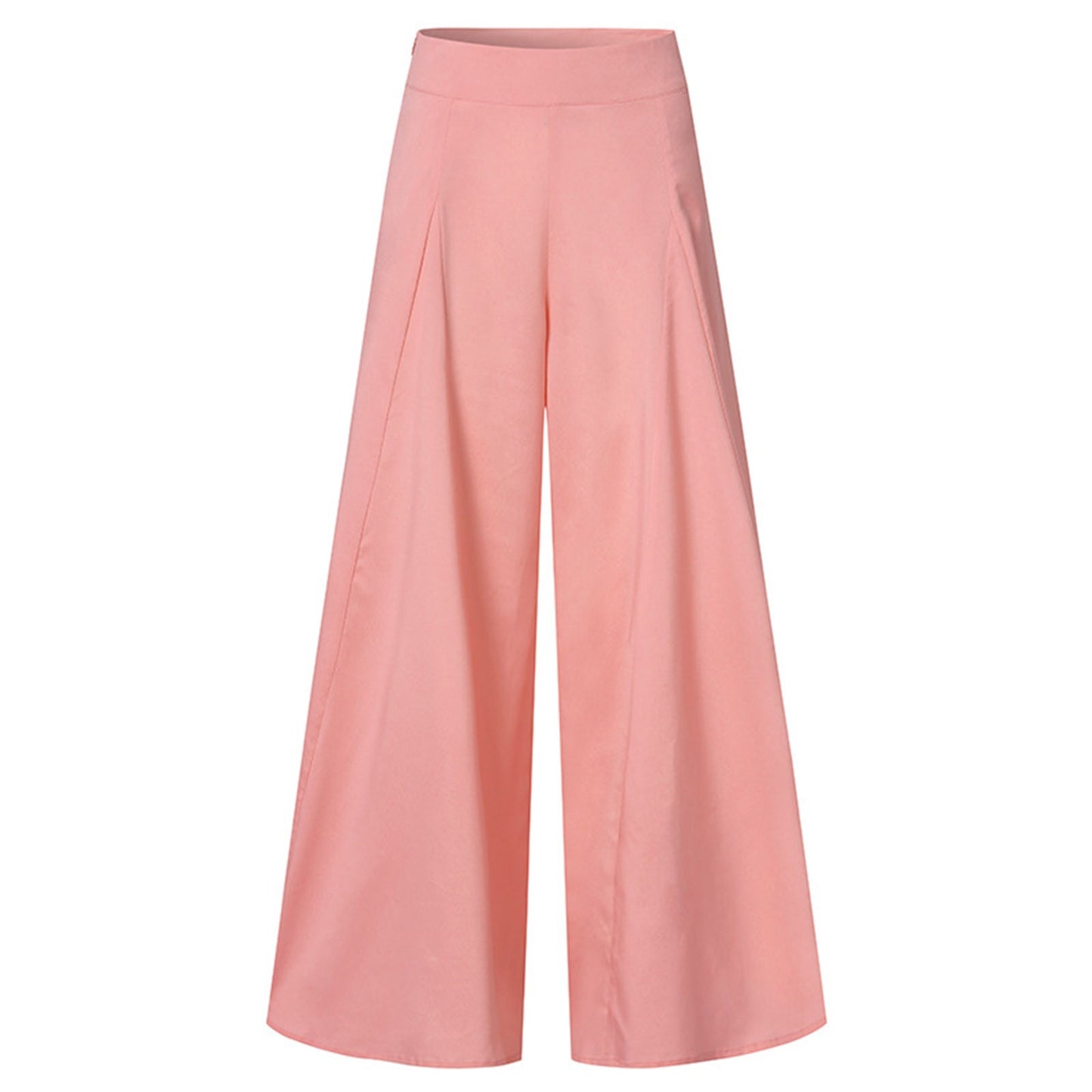 Autumn Spring Women'S Wide Leg Pants Elegant High Elastic Waist Solid Culotte Temperament Holiday Skirtpants Pantalones De Mujer