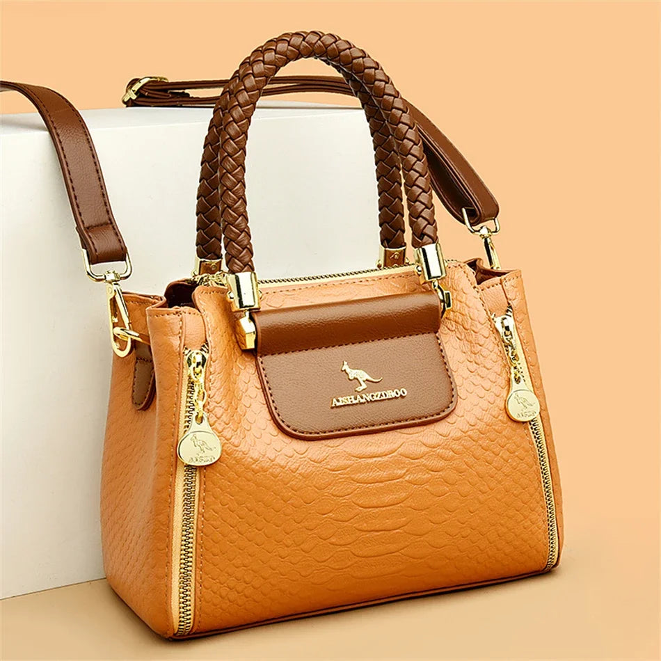Fashion Crossbody Bags for Women Designer Ladies Purses and Handbags High-quality Soft Leather Women Shoulder Messenger Bags Sac