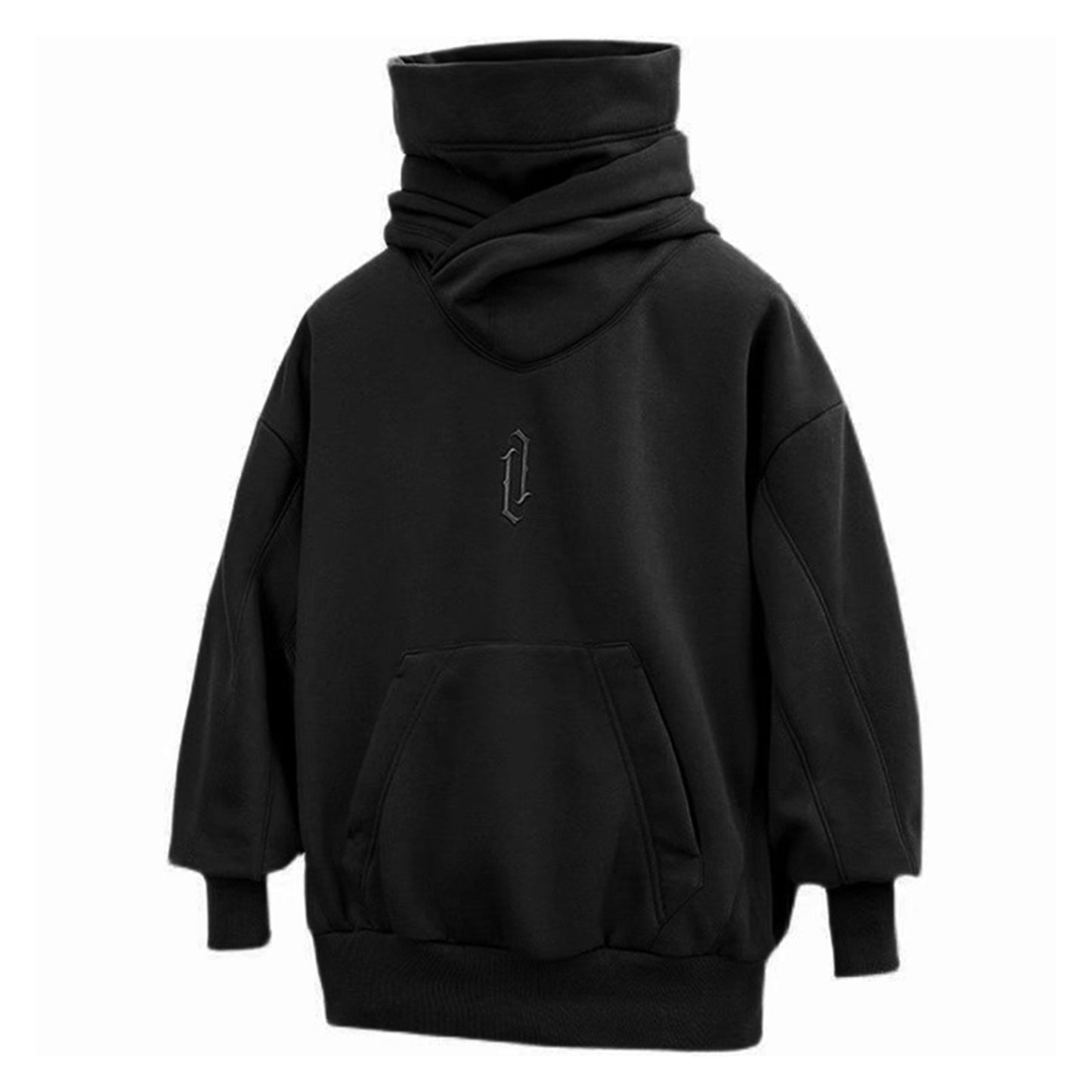 Autumn Winter High Collar Hoodie Loose Comfortable Men's Clothes Harajuku Hiphop Streetwear Fleece Hooded Oversize Sweatshirt