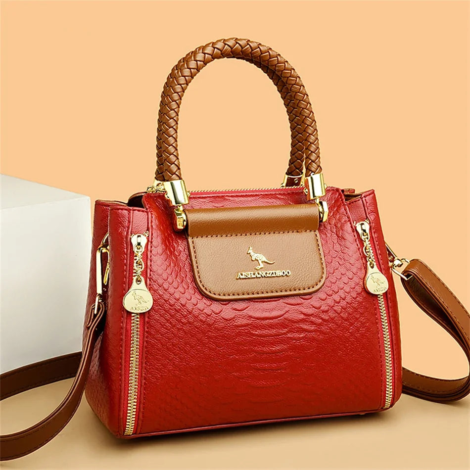 Fashion Crossbody Bags for Women Designer Ladies Purses and Handbags High-quality Soft Leather Women Shoulder Messenger Bags Sac