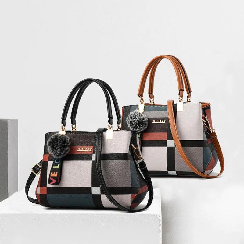 Luxury Designer PU Leather Casual Crossbody Bag for Women Ladies Large Capacity Travel Shoulder Handbag