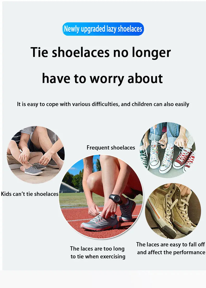 Elastic Shoelaces 21 Color Options No Tie Needed for Sneakers Children and Adults Eye Catching Lazy Shoes Lace Accessories