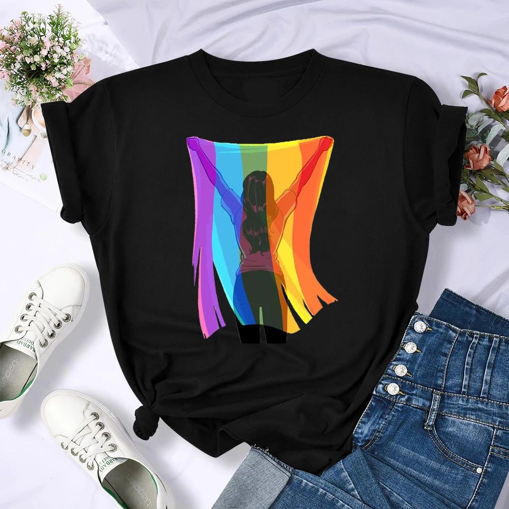Summer New Fashion Graphic Print Lgbt T Shirts Women Funny Tshirts Casual Short Sleeves Tops Tees Female Unsiex Clothes