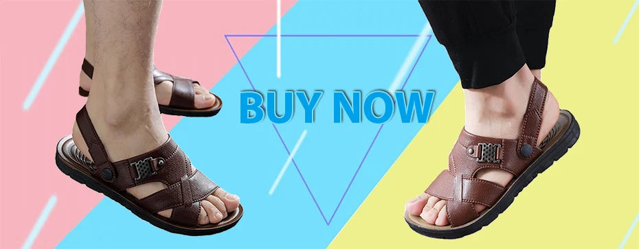Men's Sandals Summer Peep-toe Youth Beach Shoes Dual-use Slippers Plastic Men Sandals Anti Slip Vietnamese Rubber Sandals