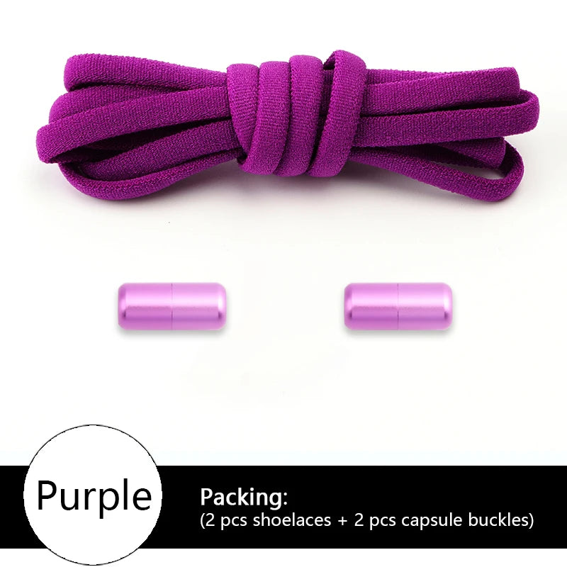 Elastic Shoelaces 21 Color Options No Tie Needed for Sneakers Children and Adults Eye Catching Lazy Shoes Lace Accessories