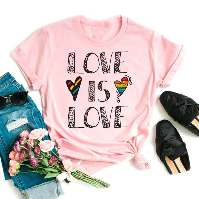 Summer New Fashion Graphic Print Lgbt T Shirts Women Funny Tshirts Casual Short Sleeves Tops Tees Female Unsiex Clothes