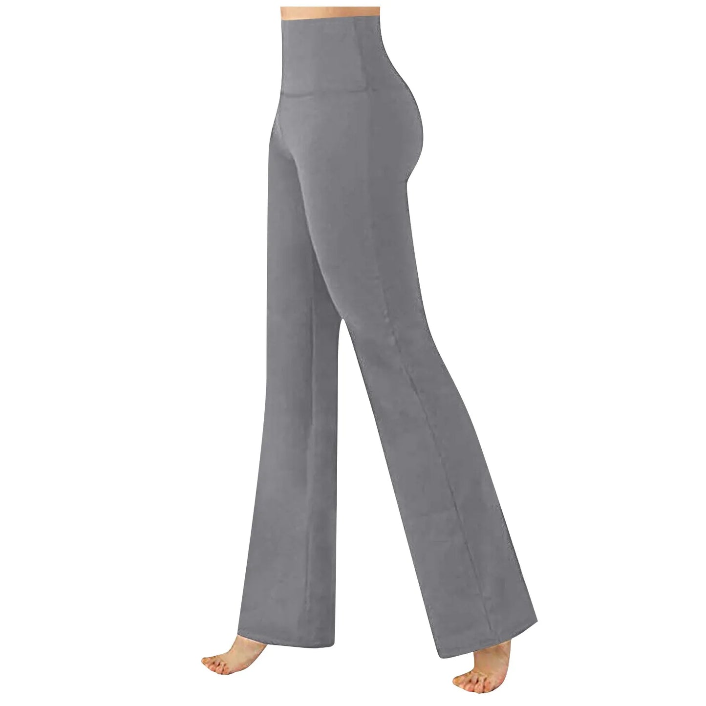 Pantalones Women'S Trousers Loose Fitting Sexy Wide Leg Casual Pants Stretchy Solid Color Sports Yoga Breathable Pants 2024