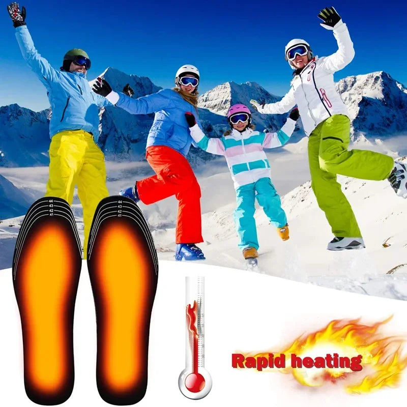 1Pair USB Heating Shoes Insole Quality Winter Warm Insoles for Feet Men Women Electrically Heated Shoe Sole Non Slip Shoe Pads