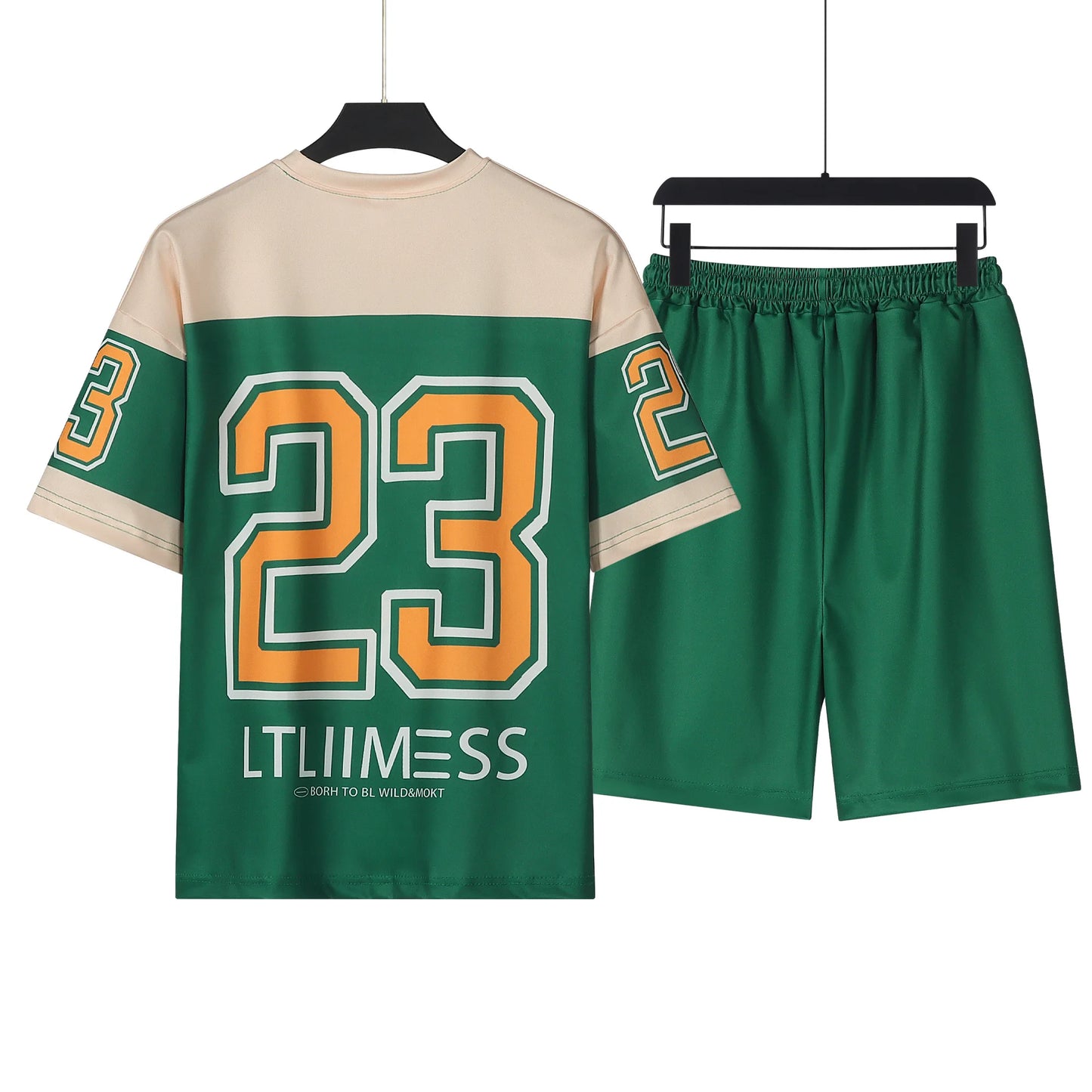 Lounge wear Men's Sports Suit High Quality Breathable Basketball T-shirts and Shorts Two Piece Set 23 Jersey Set Men Clothes 2024 New