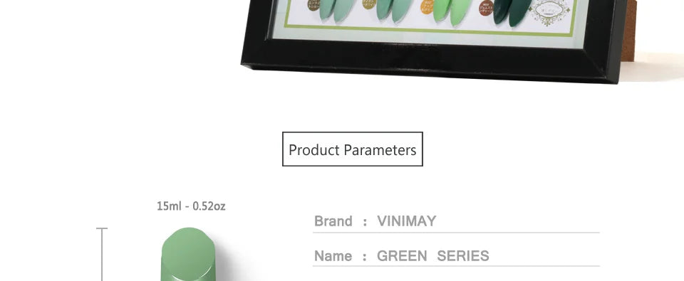 VINIMAY 18 Color Green Gel Nail Polish UV Nail Gel Lak Primer Soak Off Nail Art Design Lacque Nail Gel Varnish Gelpolish