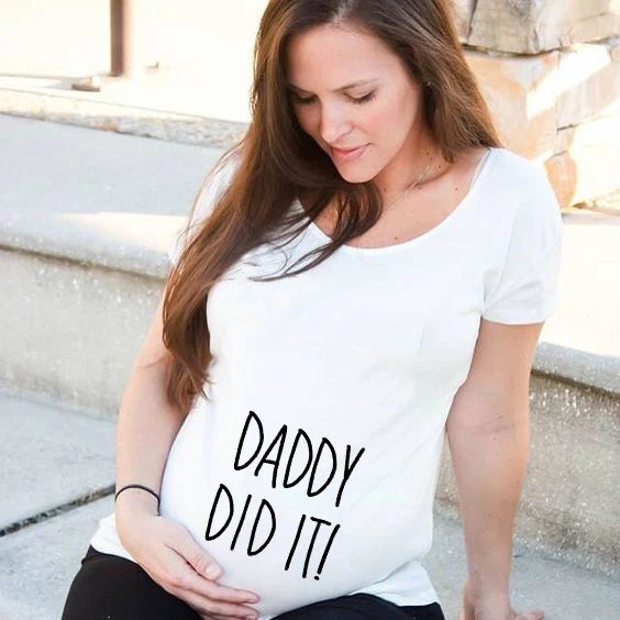 See You Soon Summer Tees Women T-shirts Slim Maternity Funny Letter Tops O-Neck Pregnancy T Shirts for Pregnant Women