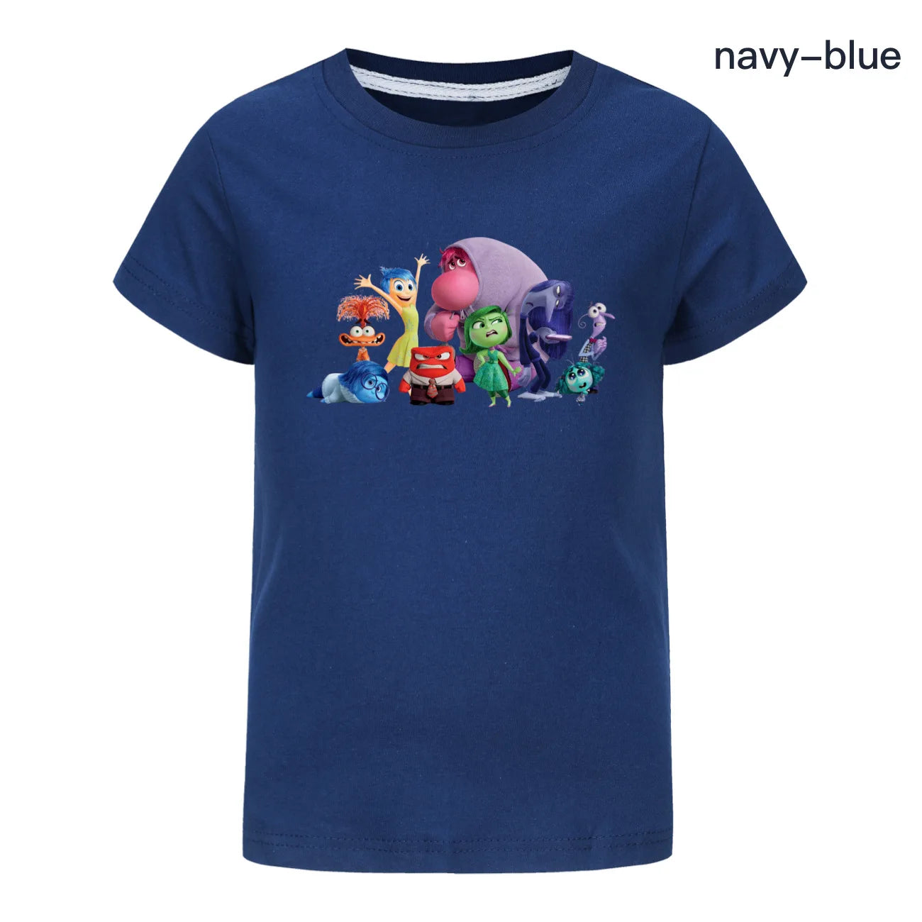 Summer Children's T-Shirt Inside Out 2 Game Theme Short Sleeve Kids Clothing for Boys and Girls Joy and Sadness Design